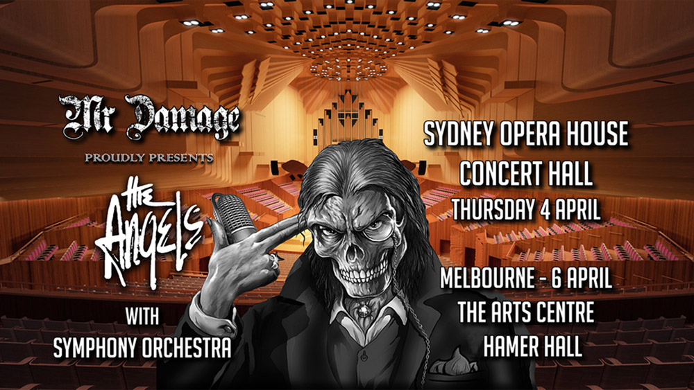 The Angels - Symphony Of Angels Orchestral Concert - Sydney Opera House 4th Apr and Hamer Hall Melbourne 6th Apr 2019